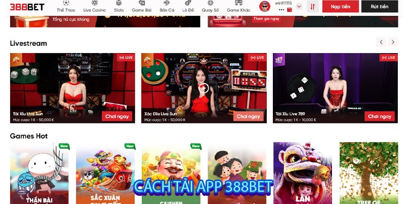 Cách tải app 388bet