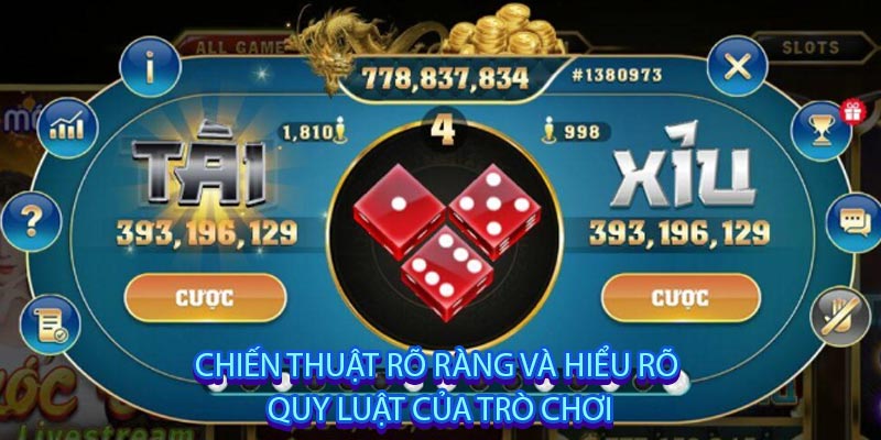 chiến thuật rõ ràng và hiểu rõ quy luật của trò chơi